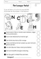 Vorschau - Arbeitsblätter - Materialpaket Lesespuren Deutsch Herbst Klasse 2 3 - Seite 2