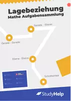 Vorschau - Arbeitsblätter - Aufgabensammlung Lagebeziehungen inkl. Lösungen - Deckblatt
