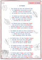 Vorschau - Arbeitsblätter - Lesen und Rätseln zum Gedicht: Im Herbst - Seite 2