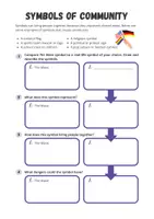 Vorschau - Arbeitsblätter - Symbols of Community - Teaching Material for The Wave Chapter 6 (Novel by T. Strasser) - Seite 1