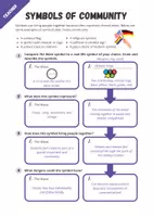 Vorschau - Arbeitsblätter - Symbols of Community - Teaching Material for The Wave Chapter 6 (Novel by T. Strasser) - Seite 3
