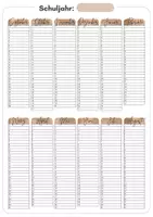 Vorschau - Präsentationen/Tafelbilder - Jahreskalender für Lehrer:innen | Minimalistic Edition - Seite 1