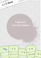 Vorschau - Spiele - Legespiel zum Einmaleins Mal- und Plusaufgaben und Würfelbilder - Deckblatt