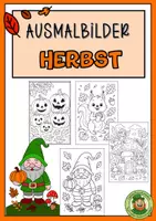 Vorschau - Unterrichtsreihen - Ausmalbilder HERBST (8 Vorlagen) - Deckblatt