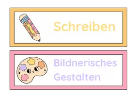 Vorschau - Präsentationen/Tafelbilder - Tagestransparenz "Kawaii" editierbar - Seite 3