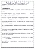 anteprima - Schede informative - Rappresentare graficamente la struttura dei gironi dell’Inferno dantesco. - Pagina 1