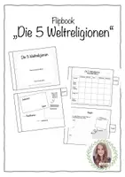 Vorschau - Stundenentwürfe - Materialpaket "Flipbook Weltreligionen" - Seite 1