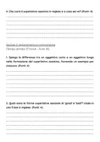 anteprima - Compiti in classe/Test - Esame: Formare correttamente il superlativo assoluto di aggettivi regolari e irregolari - Pagina 3
