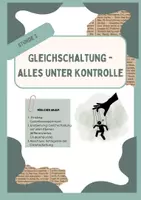 Vorschau - Stundenentwürfe - Gleichschaltung - alles unter Kontrolle (differenziertes Gruppenpuzzle) - Deckblatt