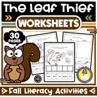 Vorschau - Arbeitsblätter - The Leaf Thief Book Companion | 30 Pages of Fall Literacy Activities - Deckblatt