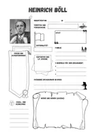 Vorschau - Arbeitsblätter - Heinrich Böll - Steckbrief - Seite 1