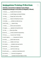 Vorschau - Arbeitsblätter - Zeitformen: Arbeitsblatt Präteritum dreifach differenziert - Seite 1
