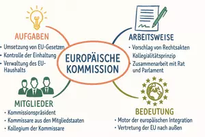Vorschau - Arbeitsblätter - Arbeitsblätter zum Thema "Europäische Kommission" + Lösung & MP3 + Mindmap + Infografik - Seite 2
