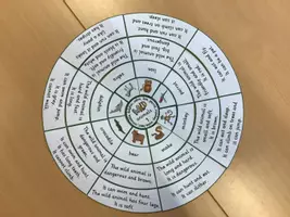 Vorschau - Spiele - Wild Animals Reading Circle (Plotter Version) - Deckblatt