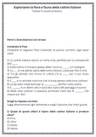 anteprima - Esercizi - Esploriamo la flora e fauna delle colline italiane - Pagina 1
