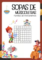 Vista previa - Hojas de trabajo - Sopas de Músico-Letras: Las Familias de Instrumentos - Portada