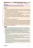 Vorschau - Klassenarbeiten - Geschichtsklausur Kursstufe Gymnasium USA - Deckblatt