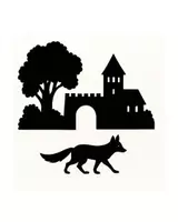 Vorschau - Mal- und Bastelvorlagen - Schattentheater „Der kleine Fuchs und der heilige Martin - Seite 1