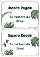 Vorschau - Poster - Klassenregeln Dinoklasse - wachsendes Materialpaket - Seite 2