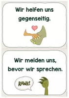 Vorschau - Poster - Klassenregeln Dinoklasse - wachsendes Materialpaket - Seite 3