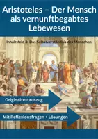 Vorschau - Arbeitsblätter - Aristoteles 🏛️ Der Mensch als vernunftbegabtes Lebewesen - Deckblatt