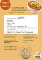Vorschau - Arbeitsblätter - Rezeptkarte Linsensuppe - Vegane Ernährung - Deckblatt