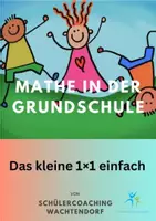 Vorschau - Arbeitsblätter - Das 1x1 (Einmaleins) einfach Aufgaben Ausmalbild Lösungen - Deckblatt