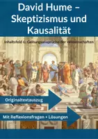Vorschau - Arbeitsblätter - David Hume Enquiry 🤔 Skeptizismus und Kausalität - Deckblatt