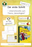 Vorschau - Unterrichtsreihen - Reihe: Der erste Schritt (Gerechtigkeit und Demokratie in der Grundschule) - Deckblatt