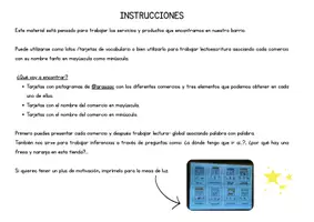 Vista previa - Refuerzo / NEE / Materiales de apoyo - LECTOESCRITURA "COMERCIOS Y SERVICIOS" - página 3