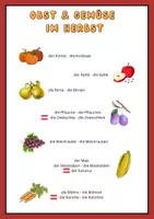 Vorschau - Bildkarten - Im Herbst gibt es I Wortschatz Herbst - Seite 2