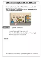 Vorschau - Arbeitsblätter - Den Gefahrensymbolen auf der Spur - Seite 2