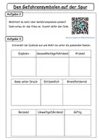 Vorschau - Arbeitsblätter - Den Gefahrensymbolen auf der Spur - Seite 3