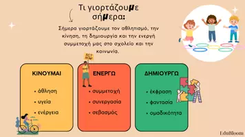 Προεπισκόπηση - Διαδραστικό υλικό - Πανελλήνια Σχολική Ημέρα Αθλητισμού - Σελίδα 1