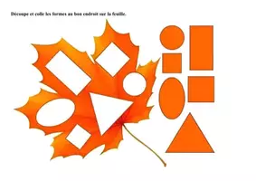 Aperçu - Feuilles d'exercices - Feuilles d'automne et formes géométriques (maternelle, CP) - Page de couverture