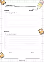 Vista previa - Hojas de trabajo - Contrato conductual - Portada
