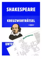 Vorschau - Arbeitsblätter - Shakespeare - Kreuzworträtsel/Crossword Puzzle - Deckblatt