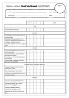 Vorschau - Arbeitsblätter - Short Presention: Roadtrip through Australia (handout, topics, feedback) - Seite 1
