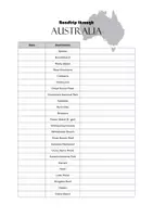 Vorschau - Arbeitsblätter - Short Presention: Roadtrip through Australia (handout, topics, feedback) - Deckblatt