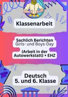 Vorschau - Fördermaterial/Inklusion - Sachlich berichten | Klassenarbeit (4x) - Seite 1