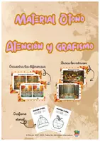 Vista previa - Manualidades / Dibujos para colorear - MATERIAL OTOÑO -ATENCIÓN-GRAFISMO - Portada
