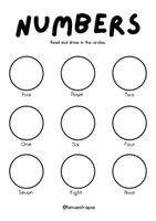 Vista previa - Hojas de trabajo - Numbers and Colours Worksheet - página 2
