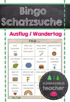 Vorschau - Spiele - Schatzsuche - Bingo / Ausflug / Wandertag / Naturspiel - Deckblatt
