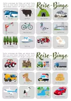Vorschau - Spiele - Reise-Bingo für Vorschule, Kindergarten Bildungsaktivitäten - Seite 1