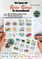 Vorschau - Spiele - Reise-Bingo für Vorschule, Kindergarten Bildungsaktivitäten - Deckblatt