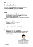 Vorschau - Unterrichtsreihen - Materialpaket: Leserbrief (wachsend!) - Seite 1