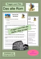 Vorschau - Arbeitsblätter - Fragen zum Film - Das alte Rom -WAS IST WAS - Deckblatt