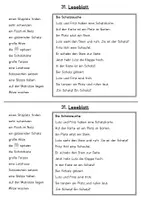 Vorschau - Arbeitsblätter - 31. Leseblatt tz passend zu MEINE FIBEL (Cornelsen) - Seite 1
