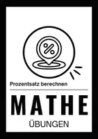 Vorschau - Arbeitsblätter - Mathe in der Mittelschule: Übungen Prozentsatz berechnen - Deckblatt