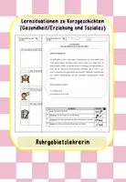 Vorschau - Arbeitsblätter - Lernsituation Kurzgeschichten Lernszenario - Deckblatt